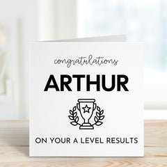 A Level Result Congratulations Card With Name Well Done Gift Card For Her Him Gift Greeting Card For Students On Your A Level Result Day