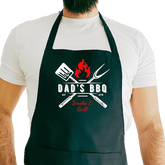 BBQ Apron Gift for Him Funny Father’s Day Present for Dad Grandpa Grandad Stepdad Godfather Husband Grill Master Apron BBQ Cooking