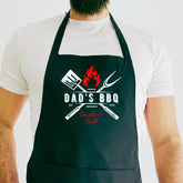 BBQ Apron Gift for Him Funny Father’s Day Present for Dad Grandpa Grandad Stepdad Godfather Husband Grill Master Apron BBQ Cooking