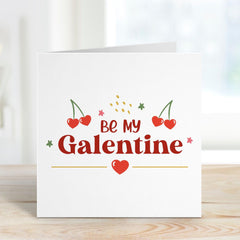 Be My Galentine Card Fun and Playful Cherry Themed Greeting for Best Friends or Sisters Happy Galentine's Day Bestie