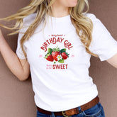 Berry Sweet Birthday Girl Jumper Cute Strawberry Sweatshirt Gift for Her Fun Birthday Outfit 13th 15th 16th 17th 18th 21st