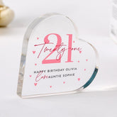 Birthday Gift for Daughter Niece Goddaughter Keepsake with Custom Name Milestone Birthday Decoration for Her 16th 18th 21st 30th 40th 50th