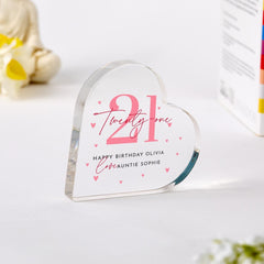 Birthday Gift for Daughter Niece Goddaughter Keepsake with Custom Name Milestone Birthday Decoration for Her 16th 18th 21st 30th 40th 50th