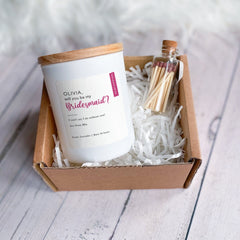 Bridesmaid Proposal Candle Gift Set With Mini Matches Will You Be My Bridesmaid Maid Of Honour Flower Girl