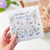 Card for Auntie from Niece Card The Love Between an Auntie and Niece is Forever Floral Butterfly Design Birthday Aunt's Birthday