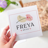 Card For Bride Personalised Bride To Be Card With Name Hen Party Card Bridal Party Greeting Cards For Bride Card With Flowers