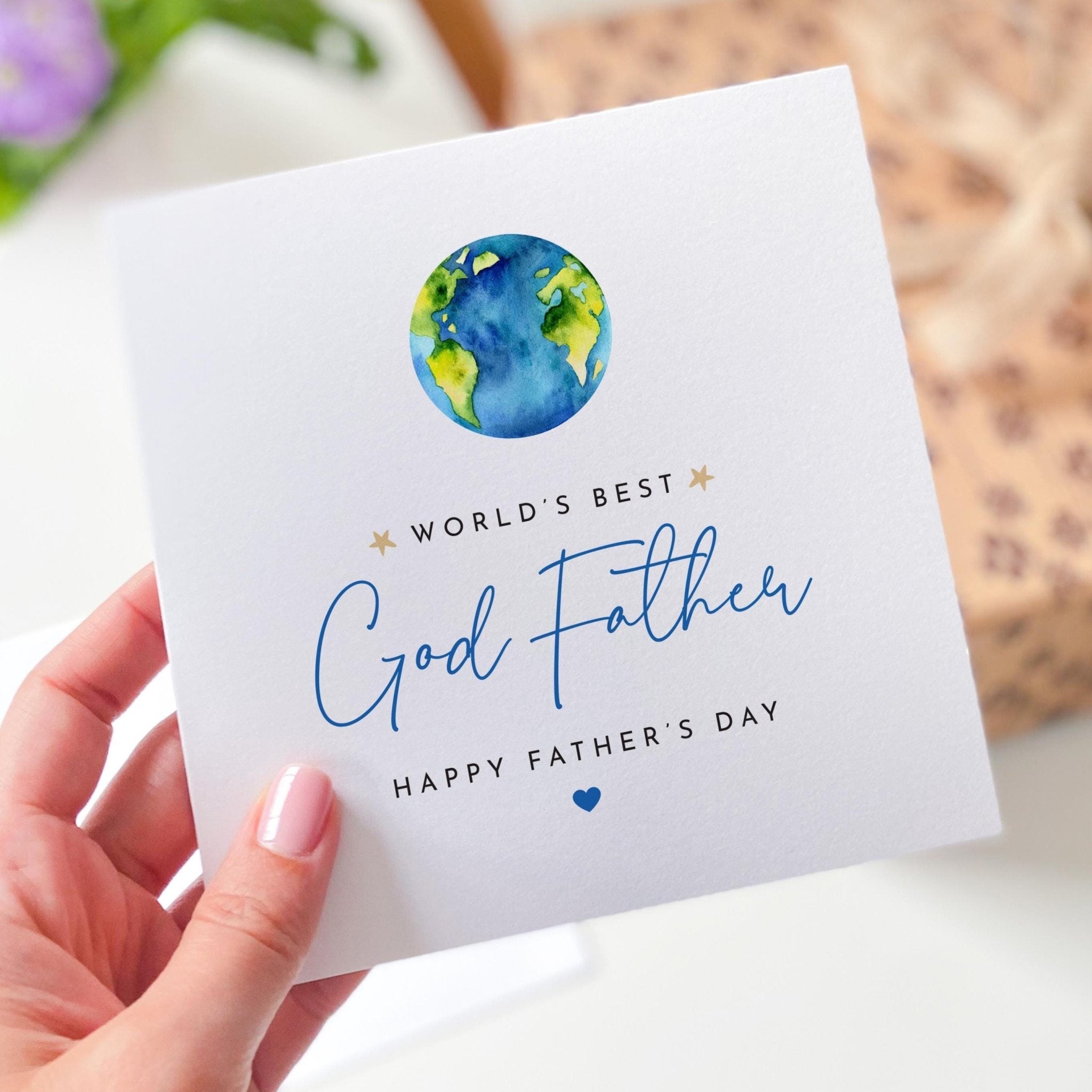Card for Godfather World’s Best Godfather Father’s Day Card Keepsake for a Wonderful God parent