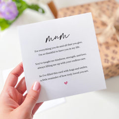 Card for Mum Heartfelt Message for Mummy Thoughtful Gift for Her Mother's Day Mum's Birthday Card for Mum Appreciation Keepsake Card