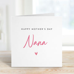 Card for Nana Mother's Day Card for Nana Thoughtful Gift for Nana Heartfelt Appreciation Keepsake Card Special Grandmother Happy Mothers Day