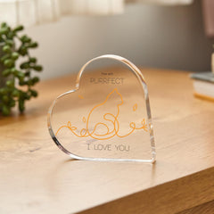Cat Owner Gift for Her Him Cat Mum Cat Dad You Are Purrfect Acrylic Plaque Cute Cat - Themed Keepsake Gift for Pet Lovers or Friends