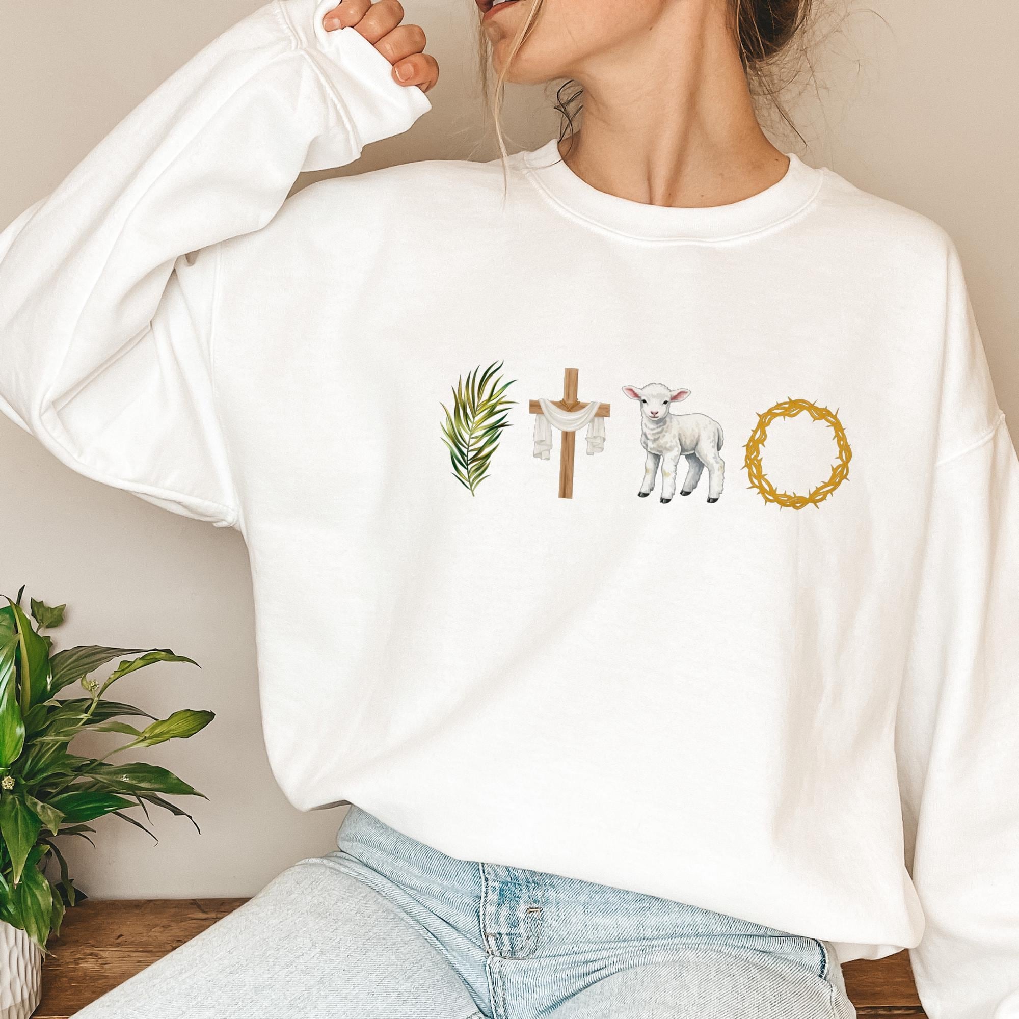 Christian Easter Jumper for Women – Religious Gift Top for Her