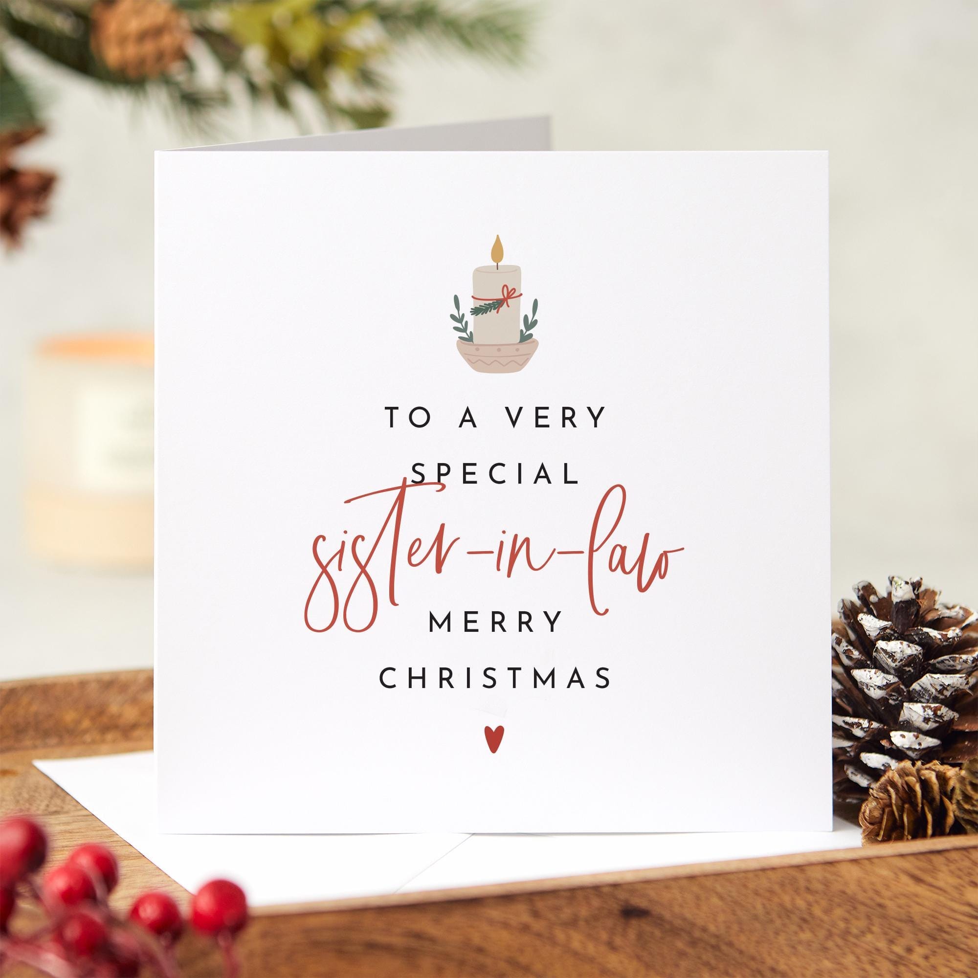 Christmas Card For Sister In Law Xmas To A Very Special Sister - In - Law Card Stylish Card For Her Xmas Card Merry Christmas Gifts