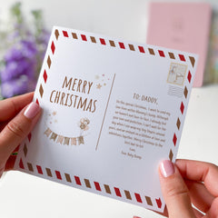Christmas Card from Bump To Daddy Card New Dad Card Dad to Be Gift First Christmas as a Dad Pregnancy Announcement Christmas Card