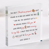 Christmas Gift for Daughter, Mum, Friend or Grandchild, Grandparents or Neighbours Acrylic Plaque
