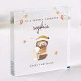 Christmas Gift for Daughter Personalised Acrylic Plaque Keepsake from Mum or Dad