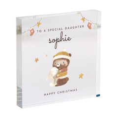 Christmas Gift for Daughter Personalised Acrylic Plaque Keepsake from Mum or Dad