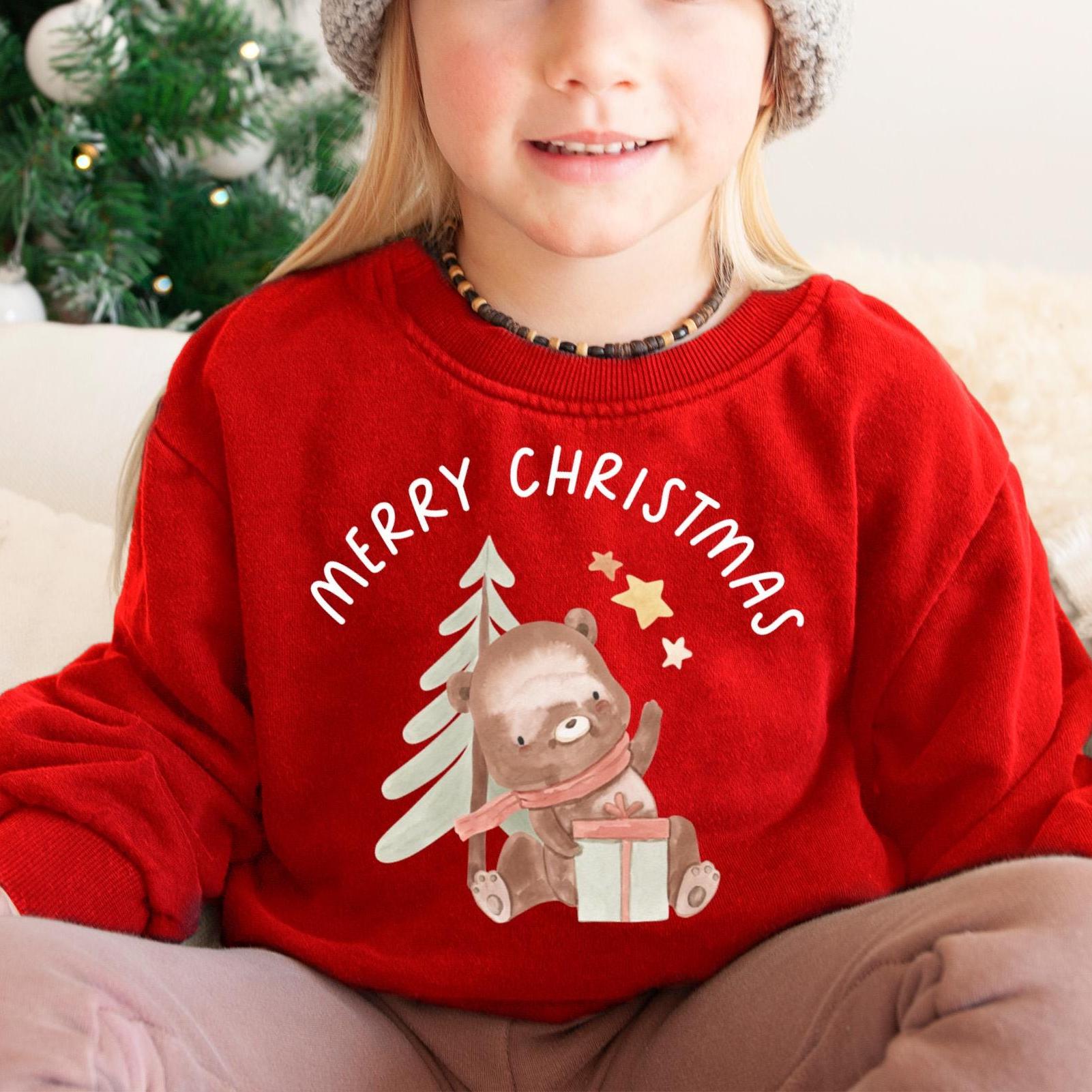 Christmas Jumper for Kids Gift for Son Daughter Niece Nephew Matching Family Outfit