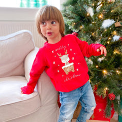 Christmas Kids Jumper Cute Sweatshirt for Adult Child Boy Girl