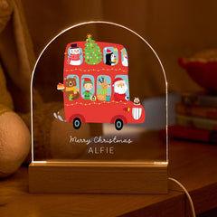 Christmas LED Night Light Personalised Gift for Child Son Daughter Nephew Niece Godson Goddaughter or Grandchild