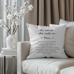 Cushion Gift for Mum Mother's Day Birthday Christmas Sentimental Home Decor for Mummy from Daughter Son