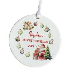 Custom Baby's First Christmas Baubles Custom Keepsake Ornament New Baby Gifts Christmas Tree Decor Christmas Gifts for Kids