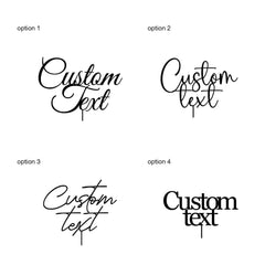 Custom wooden cake topper, birthday, wedding, special party cake toppers