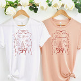 Cute Bridal Party T-Shirts Bride Bridesmaid Maid of Honour Matching Outfit Hen Weekend Bride Crew Bridal Shower Trip Keepsake Messy Coquette