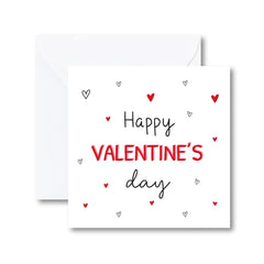 Cute Happy Valentines Day Card Love Card Romantic Card Valentines Greeting Card Boyfriend Girlfriend Hubby Wifey Gift Card Modern Minimal