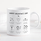 Cute Valentine's Mug Gift for Partner In Crime Love of My Life Perfect Match Unique Gift