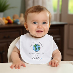 Daddy Baby Bodysuit or Bib First Father's Day Baby boy Baby Girl Outfit You Are My World Cute Gift for New Dad Special Keepsake for Him