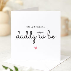 Daddy to Be Card Cute Card for Expecting Dad Dad's Birthday Father's Day Christmas Pregnancy Announcement Gift for Future Father Baby Bump