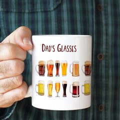 Dad's glasses mug, Funny gift for dad, Father's Day, Daughter/Son gift, Christmas, Keepsake
