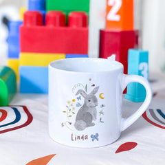 Easter Bunny Kids Mug Name Gift for Nephew Niece Grandson Granddaughter Son Daughter Child First Easter Keepsake