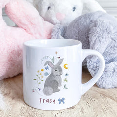 Easter Bunny Kids Mug Name Gift for Nephew Niece Grandson Granddaughter Son Daughter Child First Easter Keepsake