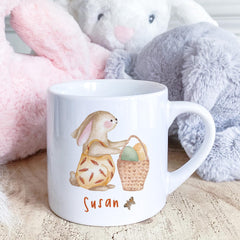 Easter Bunny Mug Name Gift for Nephew Niece Grandson Granddaughter Son Daughter Rabbit Present First Easter