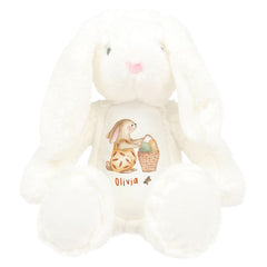 Easter Bunny Plush Name Soft Toy Gift for Baby Toddler Keepsake Cute First Easter Nephew Grandson Niece Daughter