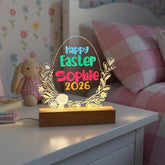 Easter LED Acrylic Lamp Gift for Baby Girl – Custom Night Light for Niece, Godgirl, Granddaughter, Daughter