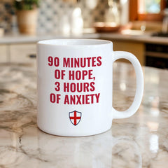 England Football Fan Mug – Funny World Cup 2026 Coffee Mug Gift for Three Lions Supporter Match Day Present