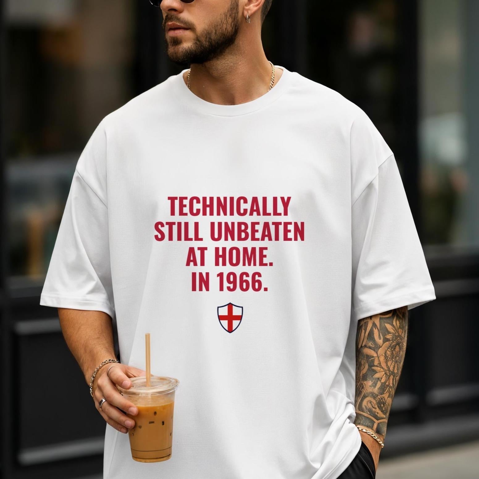 England Football Humour T Shirt Funny Gift for Three Lions Fans and Match Days
