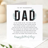 Father's Day Card for Dad Sentimental Verse Design Thoughtful Keepsake Father's Day Card to Show Love and Appreciation from Kids