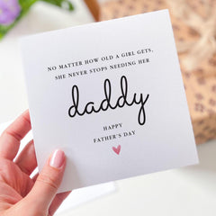 Father’s Day Card for Daddy From Daughter Cute Quote Card to Celebrate the Bond Between Father and Daughter