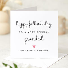 Father’s Day Card for Grandad Cute Card from Grandchildren To a Very Special Grandad with Love on Father’s Day from Grandson Granddaughter
