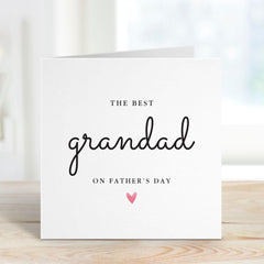 Father’s Day Card for Grandad The Best Grandpa First Fathers Day Gift Card