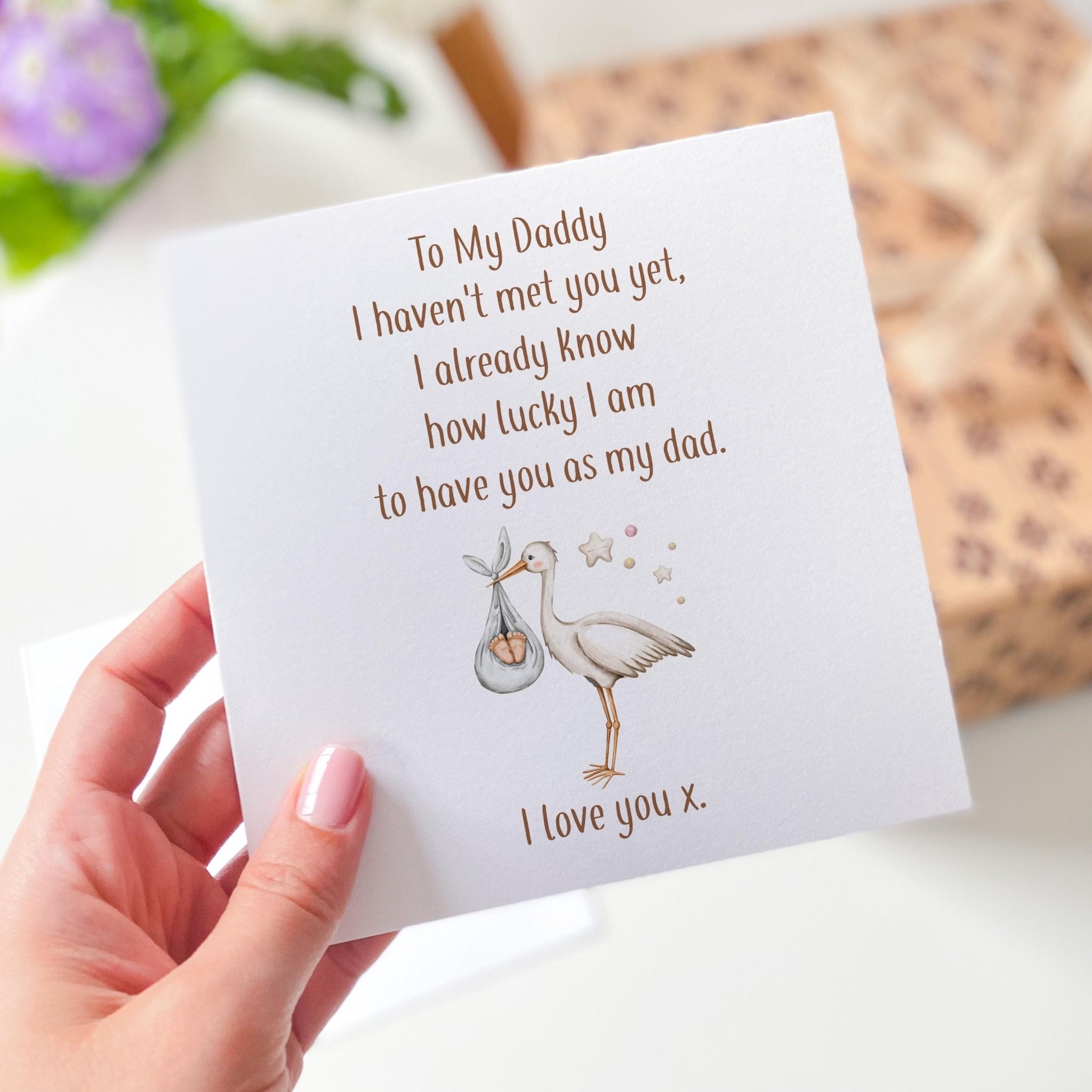 Father's Day Card from the Bump To Daddy Card New Dad Card Pregnancy Announcement Card Dad to Be Gift First Father's Day Card Dad's Birthday