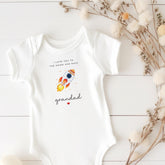 Father's Day Gift for Grandad Baby Bodysuit or Bib I Love You to the Moon and Back Cute Rocket Design Keepsake from Baby Grandpa Birthday