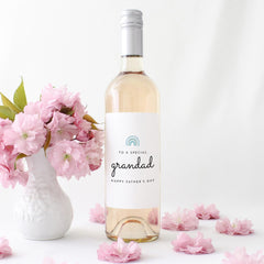 Father’s Day Wine Label Thoughtful Gift for Dad Stepdad Godfather Grandad to Be Daddy to - be Special Bottle Decoration