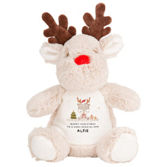 First Christmas Gift for Son Personalised Reindeer Teddy Xmas Cute Keepsake from Mum or Dad for Child’s Xmas Present for Him Son Baby Boy