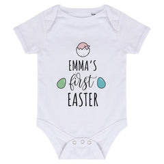 First Easter Baby Bodysuit - Gift for Son, Daughter, Grandchild, Niece or Nephew – Custom Name Outfit