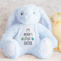 First Easter Bunny Toy Gift - Custom Name Plush for Son, Daughter, Grandchild, Niece or Nephew
