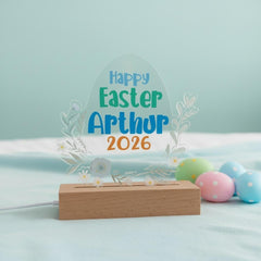 First Easter LED Acrylic Plaque Gift – Custom Night Light for Nephew, Godson, Grandson